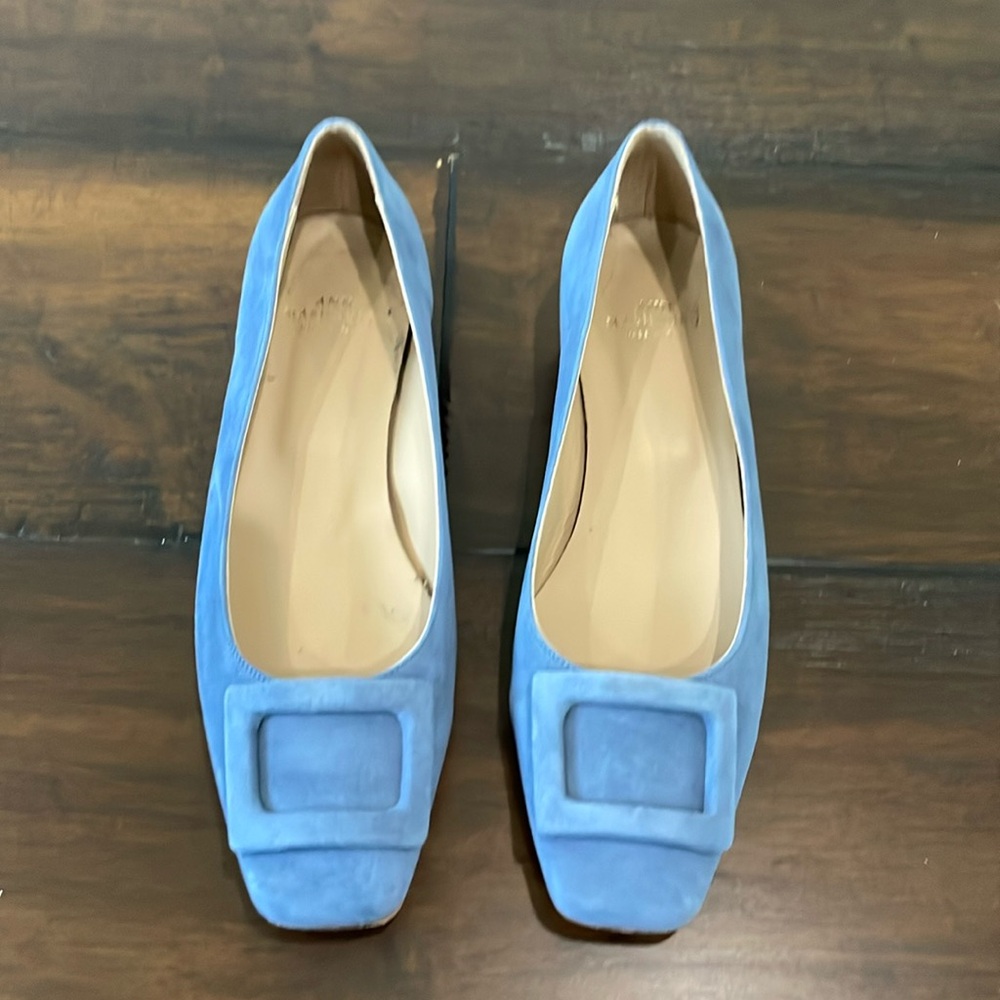 Ann Mashburn Suede Buckle Shoes